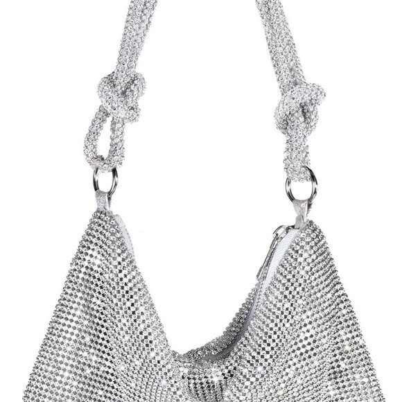 Rhinestone Purse Sparkly Evening bag Clutch Purses for Women Evening, Cross Body - Picture 1 of 8